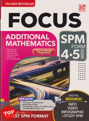[TOPBOOKS Pelangi] Focus SPM Additional Mathematics Form 4 5 KSSM DLP (2025)