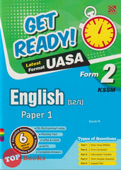 [TOPBOOKS Pelangi] Get Ready! UASA English Paper 1 Form 2 KSSM (2024)