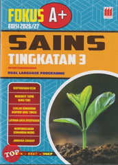 [TOPBOOKS Vision] Fokus A+ Edisi 2026/2027 Sains Tingkatan 3 KSSM Dwibahasa (2025)