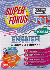 [TOPBOOKS Cemerlang] Super Fokus Kertas Model SPM English CEFR Aligned Paper 3 Paper 4 KSSM (2024)