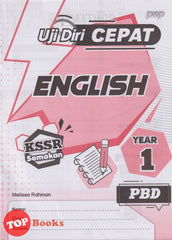 [TOPBOOKS PEP] Uji Diri CEPAT PBD English Year 1 KSSR Semakan (2024)