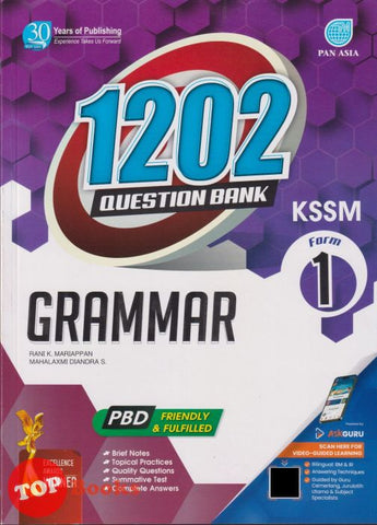 [TOPBOOKS Pan Asia] 1202 Question Bank Grammar Form 1 KSSM (2024)