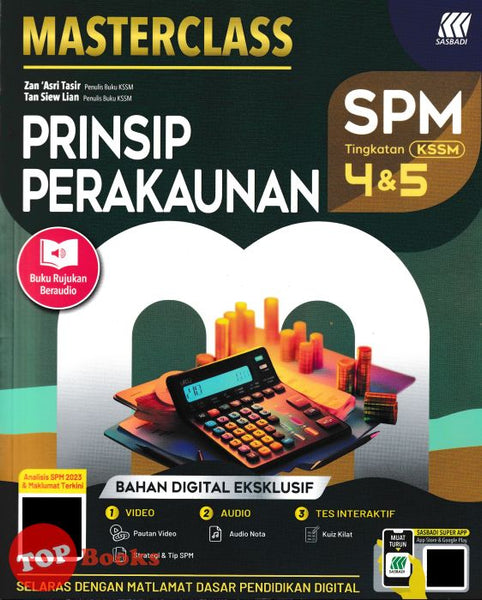 [TOPBOOKS Sasbadi] Masterclass SPM Prinsip Perakaunan Tingkatan 4 & 5 KSSM (2024)