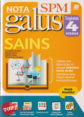 [TOPBOOKS Sasbadi] Nota Galus SPM Sains Tingkatan 4 KSSM (2024)