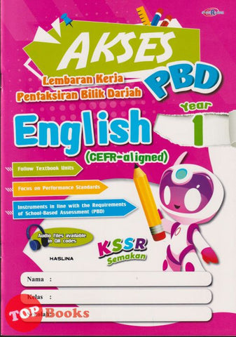 [TOPBOOKS Cemerlang] Akses PBD English CEFR Aligned Year 1 KSSR Semakan (2024)