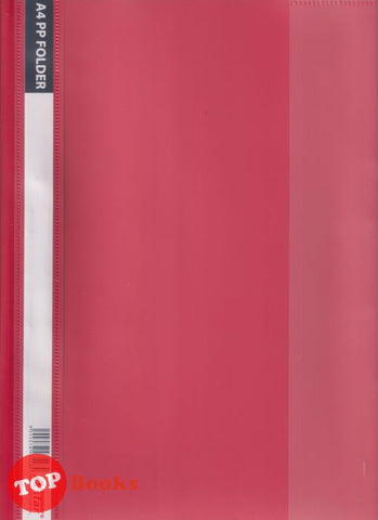 [TOPBOOKS AStar] A4 PP Folder RP10 Report File (Red)