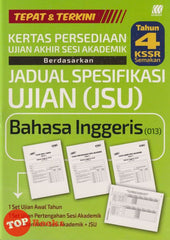 [TOPBOOKS Sasbadi] Kertas Persediaan UASA JSU Bahasa Inggeris Tahun 4 KSSR Semakan (2025)