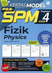 [TOPBOOKS Sasbadi] Kertas Model Pra SPM Fizik Tingkatan 4 KSSM Dwibahasa (2023)