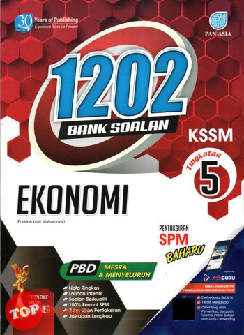 [TOPBOOKS Pan Asia] 1202 Bank Soalan Ekonomi Tingkatan 5 KSSM (2023)