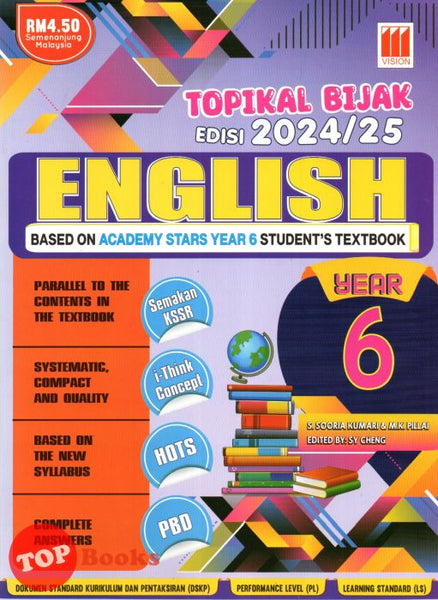 [TOPBOOKS Vision] Topikal Bijak English Year 6 Semakan KSSR  (2024)