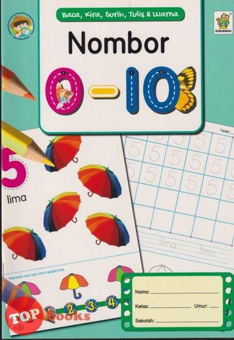 [TOPBOOKS Gururimau Kids] Siri Klik-Klik Nombor 0 - 10