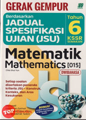 [TOPBOOKS Sasbadi] Gerak Gempur JSU Matematik Tahun 6 KSSR Semakan Dwibahasa (2025)