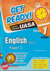 [TOPBOOKS Pelangi] Get Ready! UASA English Paper 1 Form 1 KSSM (2024)