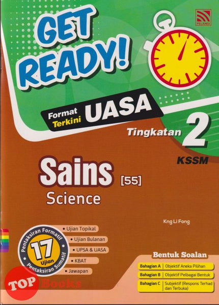 [TOPBOOKS Pelangi] Get Ready! UASA Sains Tingkatan 2 KSSM Dwibahasa (2024)