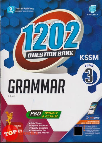 [TOPBOOKS Pan Asia] 1202 Question Bank Grammar Form 3 KSSM (2024)