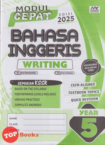 [TOPBOOKS Education] Modul Cepat Bahasa Inggeris Writing Year 5 Semakan KSSR (2025)