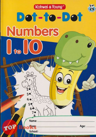 [TOPBOOKS Kohwai Kids] Preschool Activity Books Dot To Dot Numbers 1 To 10