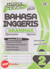 [TOPBOOKS Education] Modul Cepat Bahasa Inggeris Grammar Year 2 Semakan KSSR (2025)