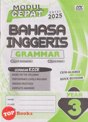 [TOPBOOKS Education] Modul Cepat Bahasa Inggeris Grammar Year 3 Semakan KSSR (2025)