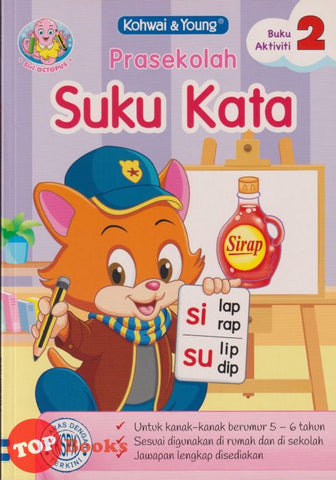 [TOPBOOKS Kohwai Kids] Siri Octopus Prasekolah Suku Kata Buku Aktiviti 2