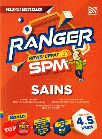 [TOPBOOKS Pelangi] Ranger Revisi Cepat SPM Sains Tingkatan 4 5 KSSM (2024)