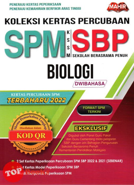 [TOPBOOKS Mahir] Koleksi Kertas Percubaan SBP Biologi SPM KSSM Dwibahasa (2023)