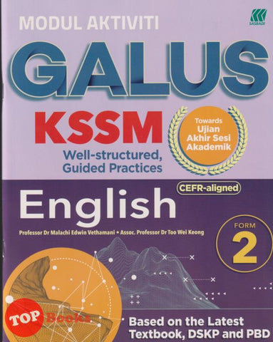 [TOPBOOKS Sasbadi] Modul Aktiviti Galus UASA English CEFR Aligned Form 2 KSSM (2025)