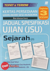 [TOPBOOKS Sasbadi] Kertas Persediaan UASA JSU Sejarah Tingkatan 3 KSSM (2025)