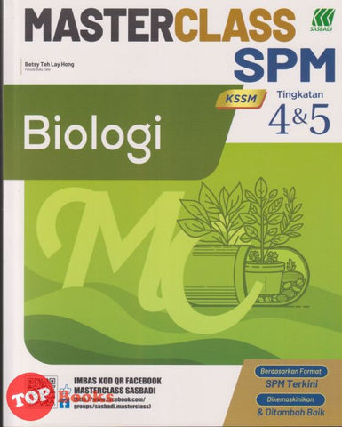 [TOPBOOKS Sasbadi] Masterclass SPM Biologi Tingkatan 4 & 5 KSSM (2025)