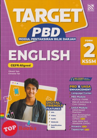 [TOPBOOKS Pelangi] Target PBD English CEFR-Aligned Form 2 KSSM (2025)
