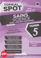 [TOPBOOKS Vision] Topikal Spot PBD Sains Tahun 5 Semakan KSSR Dwibahasa (2026)