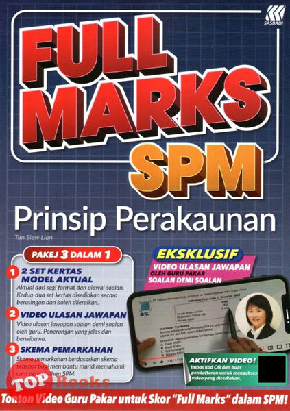 [TOPBOOKS Sasbadi] Full Marks SPM Prinsip Perakaunan (2024)