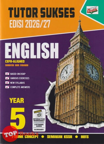 [TOPBOOKS Ilmu Didik] Tutor Sukses English CEFR-Aligned Year 5 Semakan KSSR (2026)