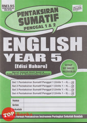 [TOPBOOKS Ilmu Didik] Pentaksiran Sumatif Penggal 1 & 2 English Year 5 KSSR  (2025)
