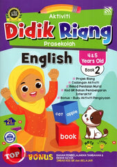 [TOPBOOKS Pelangi Kids] Aktiviti Didik Riang Prasekolah English 4 & 5 Years Old Book 2 (2024)