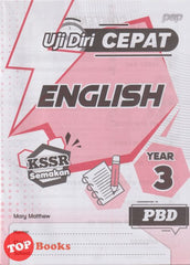 [TOPBOOKS PEP] Uji Diri CEPAT PBD English Year 3 KSSR Semakan (2024)