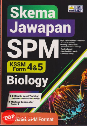 [TOPBOOKS Ilmu Bakti] Skema Jawapan SPM Biology Form 4 5 KSSM (2025)
