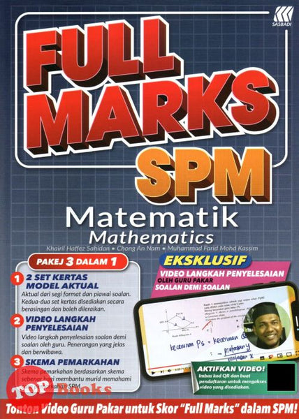 [TOPBOOKS Sasbadi] Full Marks SPM Matematik Dwibahasa (2024)