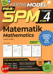 [TOPBOOKS Sasbadi] Kertas Model Pra SPM Matematik Tingkatan 4 KSSM Dwibahasa (2023)