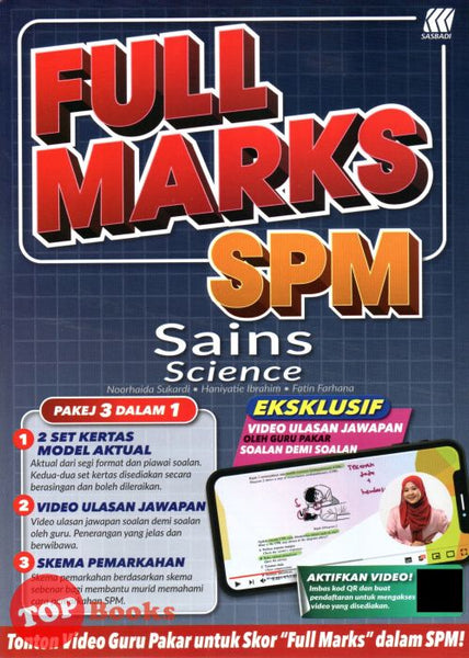 [TOPBOOKS Sasbadi] Full Marks SPM Sains Dwibahasa (2024)