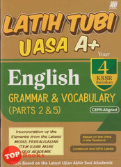 [TOPBOOKS Sasbadi] Latih Tubi UASA A+ English CEFR Aligned Grammar & Vocabulary Parts 2 & 5 Year 4 KSSR Semakan (2025)