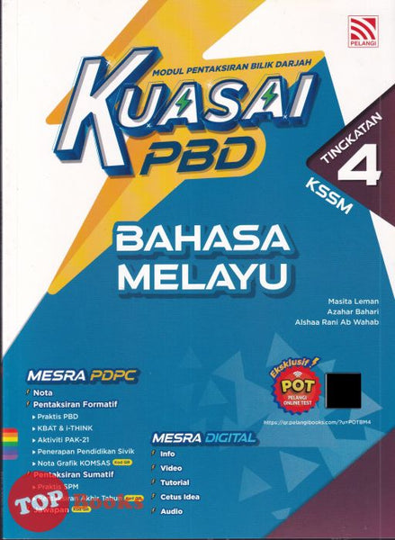 [TOPBOOKS Pelangi] Kuasai PBD Bahasa Melayu Tingkatan 4 KSSM (2024)