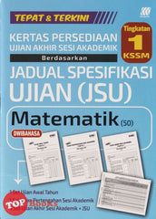 [TOPBOOKS Sasbadi] Kertas Persediaan UASA JSU Matematik Tingkatan 1 KSSM Dwibahasa (2025)