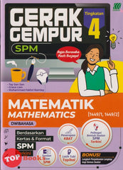 [TOPBOOKS Sasbadi] Gerak Gempur SPM Matematik Tingkatan 4 Dwibahasa (2024)