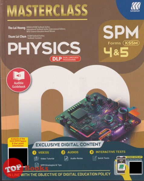 [TOPBOOKS Sasbadi] Masterclass SPM Physics DLP Forms 4 & 5 KSSM (2024)