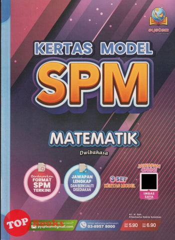 [TOPBOOKS System] Kertas Model SPM Matematik Dwibahasa (2024)