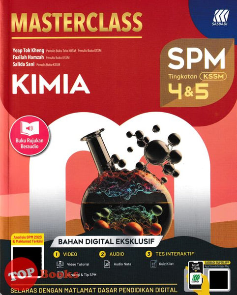 [TOPBOOKS Sasbadi] Masterclass SPM Kimia Tingkatan 4 & 5 KSSM (2024)