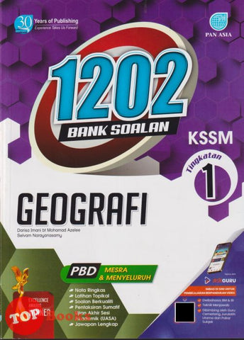 [TOPBOOKS Pan Asia] 1202 Bank Soalan Geografi Tingkatan 1 KSSM (2024)