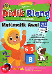 [TOPBOOKS Pelangi Kids] Aktiviti Didik Riang Prasekolah Matematik Awal 4 & 5 Tahun Buku 2 (2024)