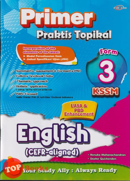 [TOPBOOKS Cemerlang] Primer Praktis Topikal UASA English CEFR Aligned Form 3 KSSM (2025)